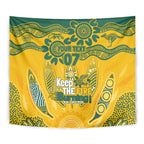 Custom Socceroos NAIDOC Week 2024 Tapestry Indigenous Burning Fire National Colors