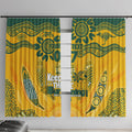 Custom Socceroos NAIDOC Week 2024 Window Curtain Indigenous Burning Fire National Colors