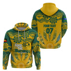 Custom Socceroos NAIDOC Week 2024 Zip Hoodie Indigenous Burning Fire National Colors