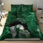 New Zealand Aroha Koe Mama Bedding Set Maori Hongi - Pounamu