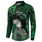 New Zealand Aroha Koe Mama Button Sweatshirt Maori Hongi - Pounamu