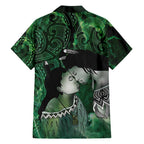 New Zealand Aroha Koe Mama Family Matching Summer Maxi Dress and Hawaiian Shirt Maori Hongi - Pounamu