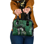 New Zealand Aroha Koe Mama Shoulder Handbag Maori Hongi - Pounamu