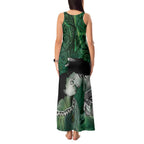 New Zealand Aroha Koe Mama Tank Maxi Dress Maori Hongi - Pounamu