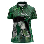 New Zealand Aroha Koe Mama Women Polo Shirt Maori Hongi - Pounamu