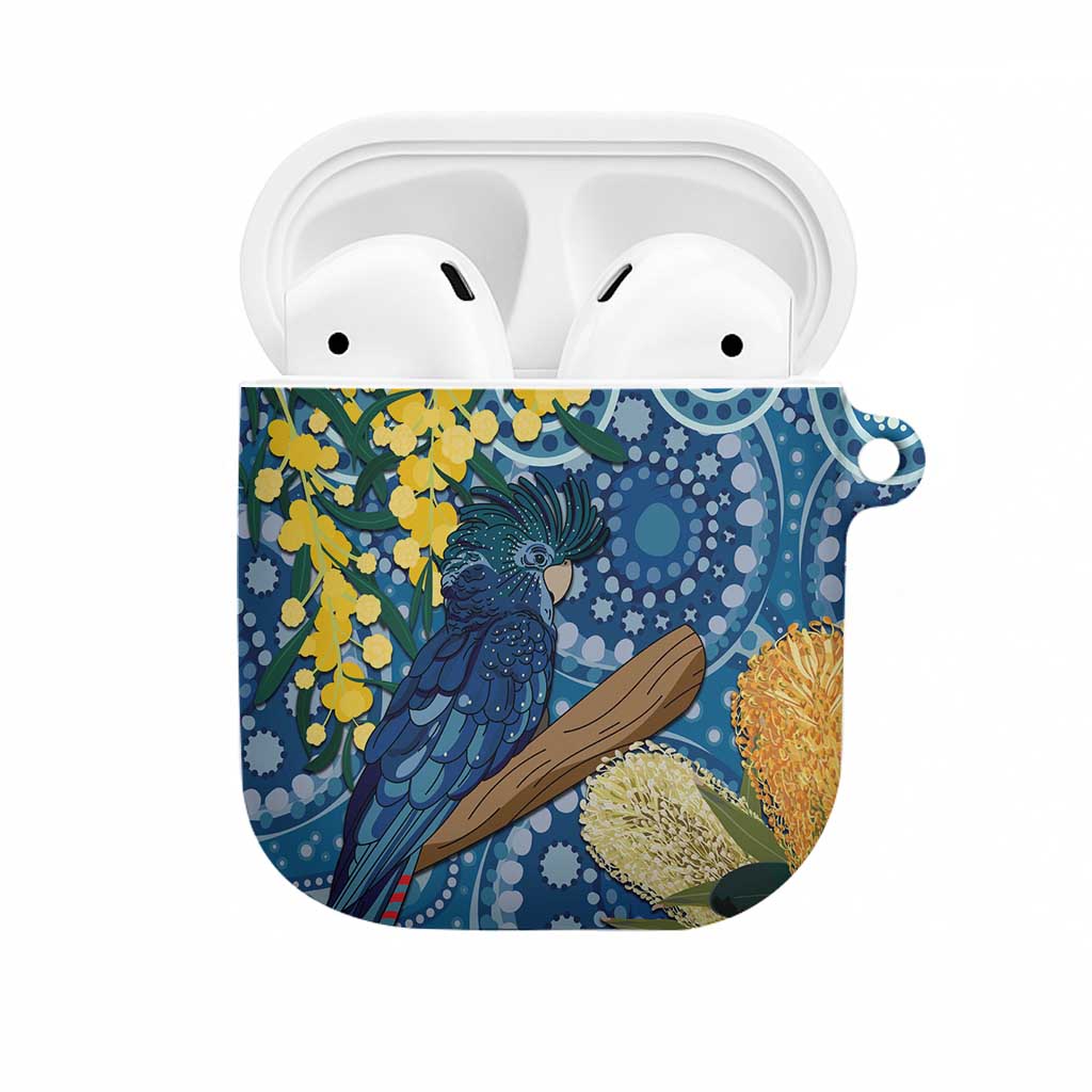 Black Cockatoo Australia Aboriginal Art AirPods Case NAIDOC Week - Nature Lovers