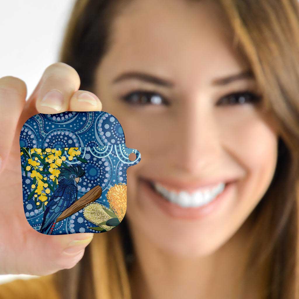 Black Cockatoo Australia Aboriginal Art AirPods Case NAIDOC Week - Nature Lovers