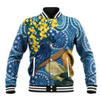 Black Cockatoo Australia Aboriginal Art Baseball Jacket NAIDOC Week - Nature Lovers