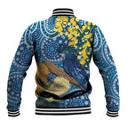 Black Cockatoo Australia Aboriginal Art Baseball Jacket NAIDOC Week - Nature Lovers