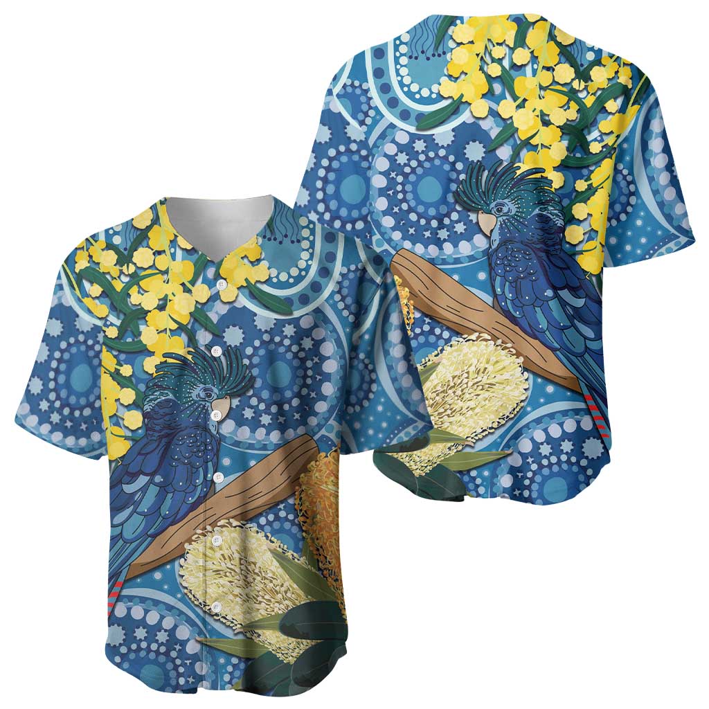 Black Cockatoo Australia Aboriginal Art Baseball Jersey NAIDOC Week - Nature Lovers