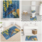 Black Cockatoo Australia Aboriginal Art Bathroom Set NAIDOC Week - Nature Lovers