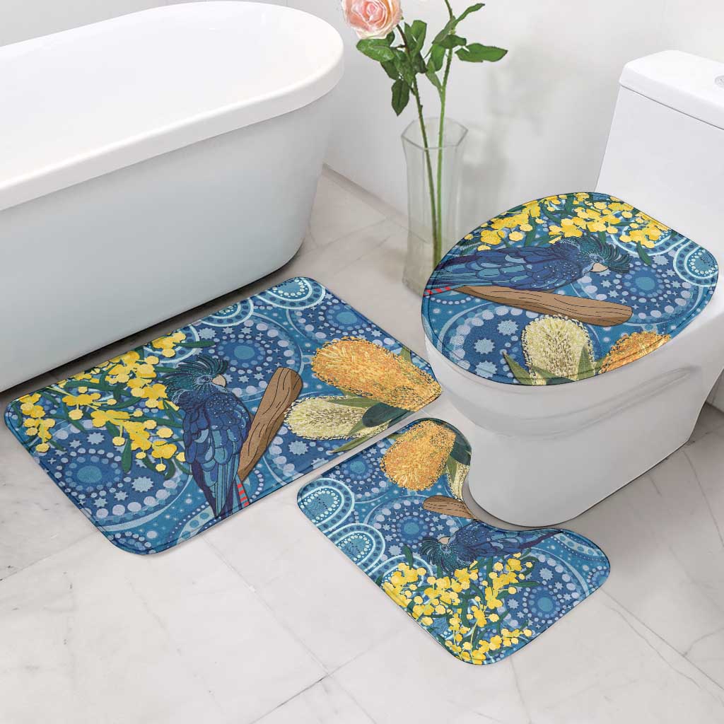 Black Cockatoo Australia Aboriginal Art Bathroom Set NAIDOC Week - Nature Lovers