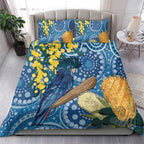 Black Cockatoo Australia Aboriginal Art Bedding Set NAIDOC Week - Nature Lovers