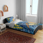 Black Cockatoo Australia Aboriginal Art Bedding Set NAIDOC Week - Nature Lovers