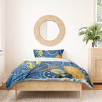 Black Cockatoo Australia Aboriginal Art Bedding Set NAIDOC Week - Nature Lovers