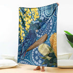 Black Cockatoo Australia Aboriginal Art Blanket NAIDOC Week - Nature Lovers
