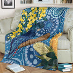 Black Cockatoo Australia Aboriginal Art Blanket NAIDOC Week - Nature Lovers