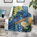 Black Cockatoo Australia Aboriginal Art Blanket NAIDOC Week - Nature Lovers