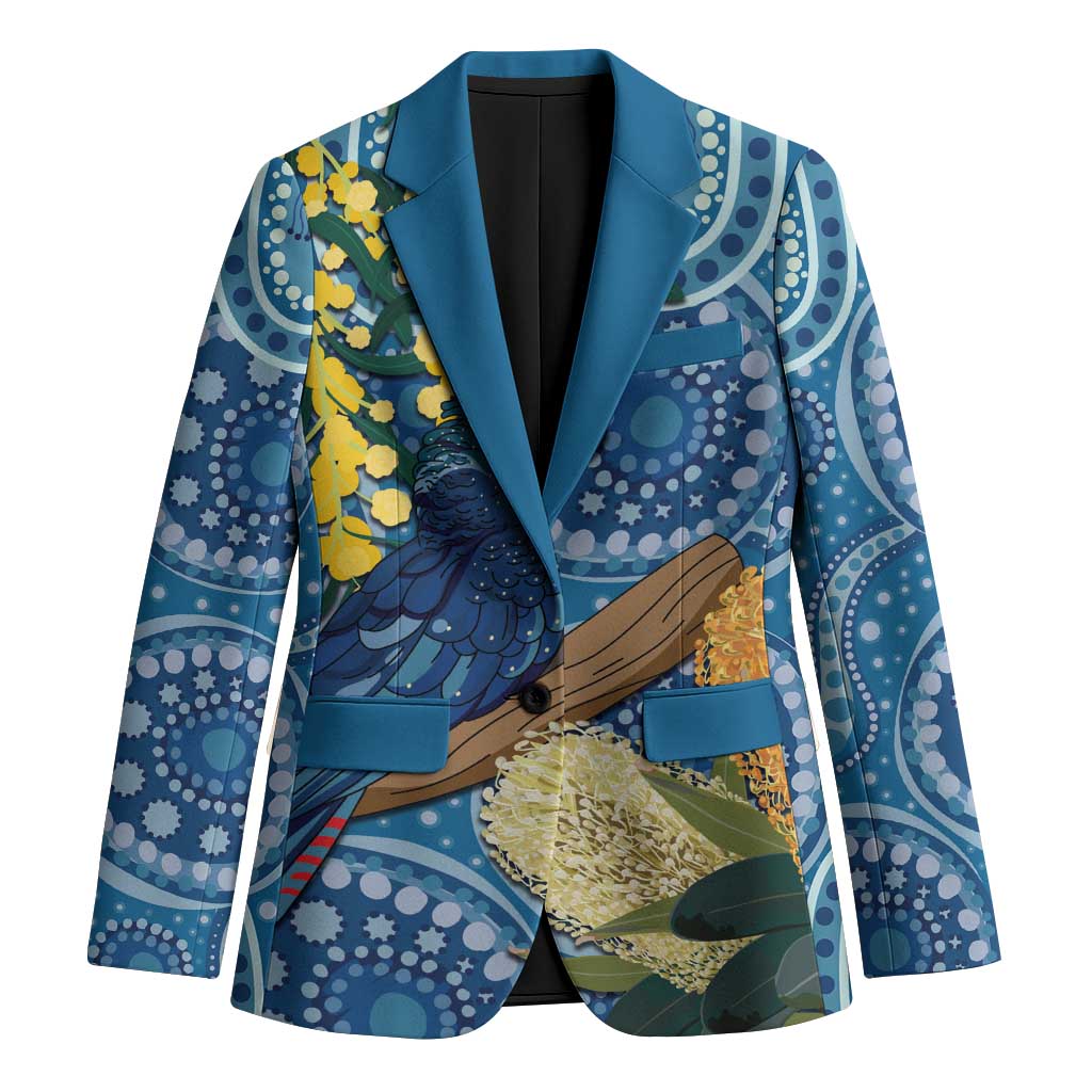 Black Cockatoo Australia Aboriginal Art Blazer NAIDOC Week - Nature Lovers