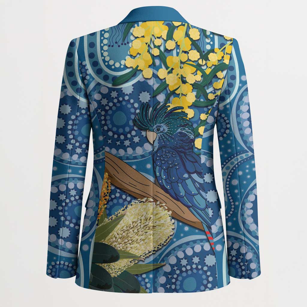 Black Cockatoo Australia Aboriginal Art Blazer NAIDOC Week - Nature Lovers