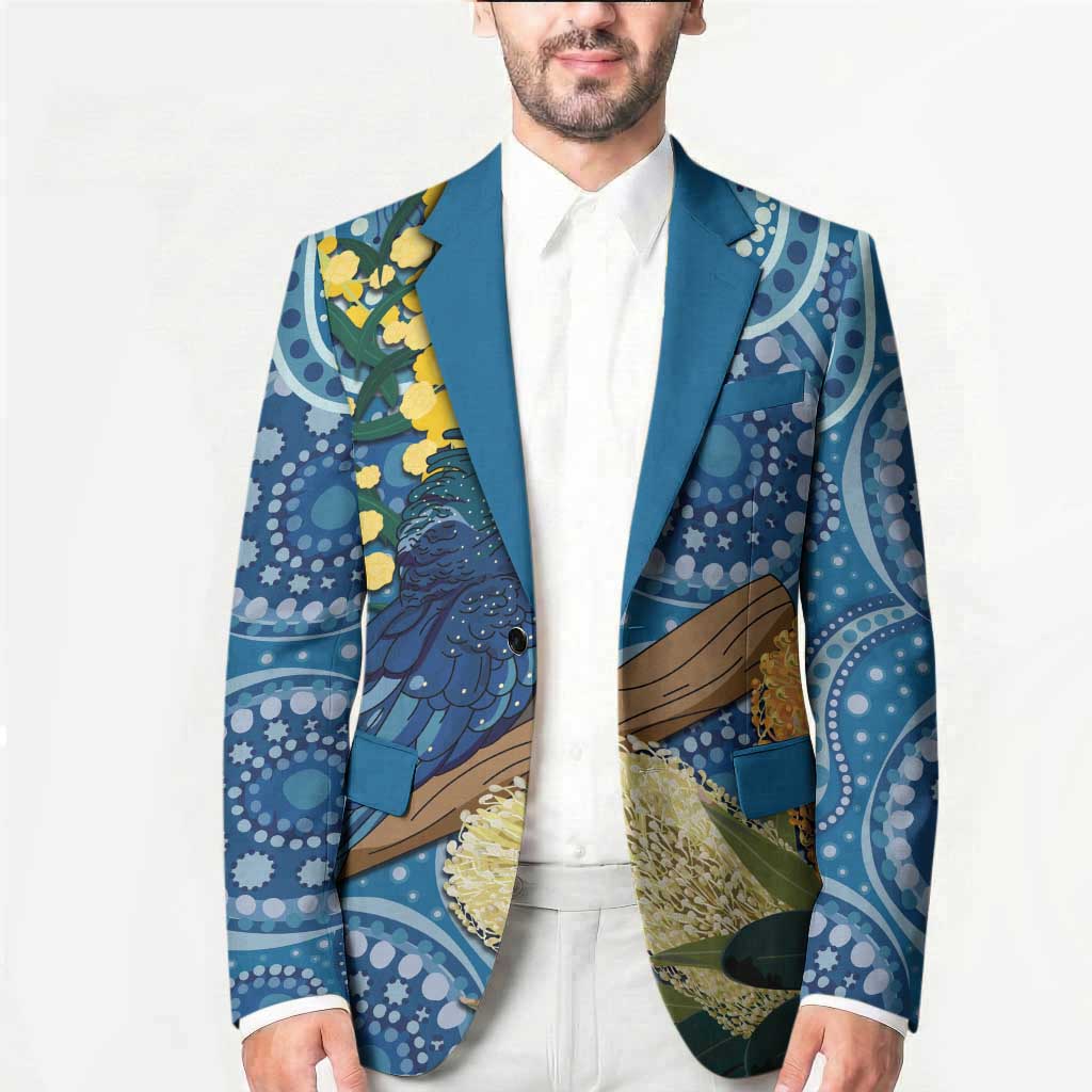 Black Cockatoo Australia Aboriginal Art Blazer NAIDOC Week - Nature Lovers
