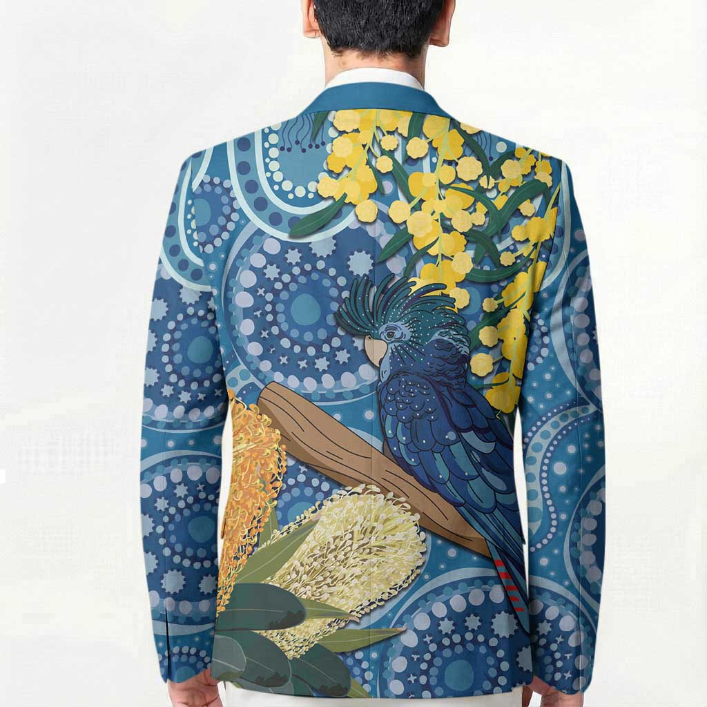 Black Cockatoo Australia Aboriginal Art Blazer NAIDOC Week - Nature Lovers