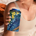 Black Cockatoo Australia Aboriginal Art 4 in 1 Can Cooler Tumbler NAIDOC Week - Nature Lovers