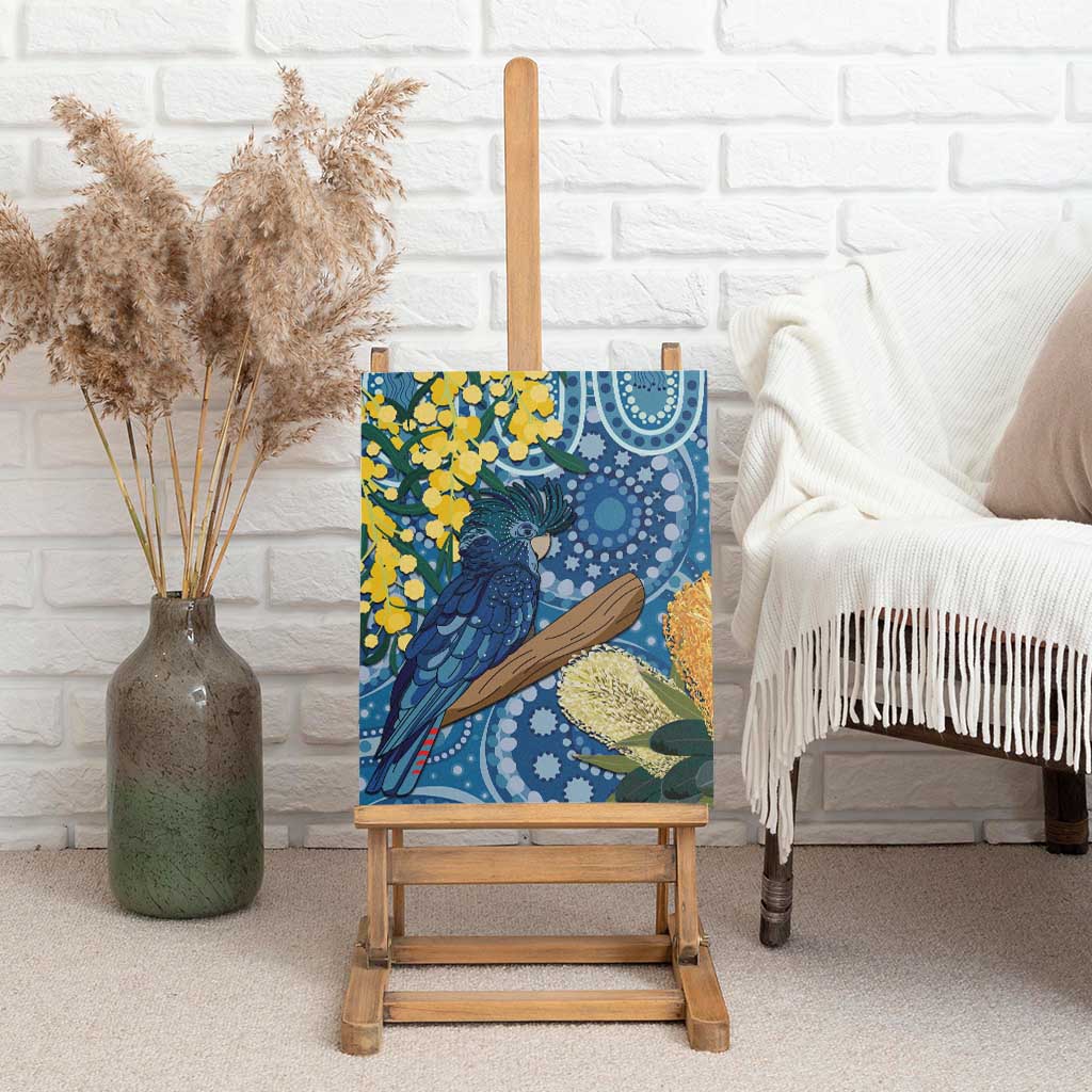 Black Cockatoo Australia Aboriginal Art Canvas Wall Art NAIDOC Week - Nature Lovers