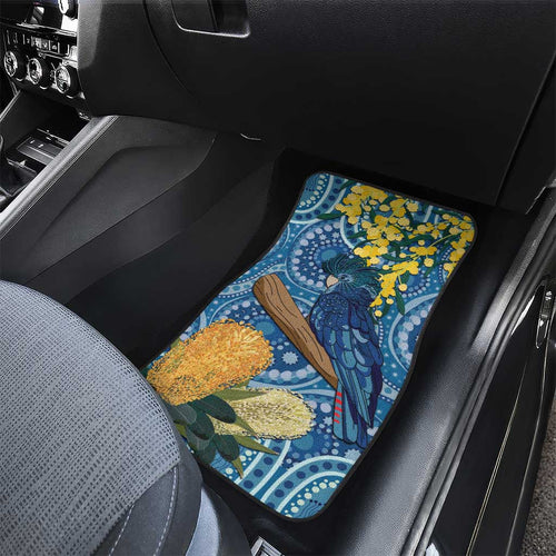 Black Cockatoo Australia Aboriginal Art Car Mats NAIDOC Week - Nature Lovers