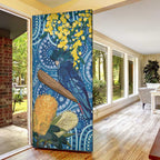 Black Cockatoo Australia Aboriginal Art Door Cover NAIDOC Week - Nature Lovers