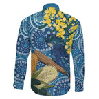 Black Cockatoo Australia Aboriginal Art Family Matching Off Shoulder Short Dress and Hawaiian Shirt NAIDOC Week - Nature Lovers