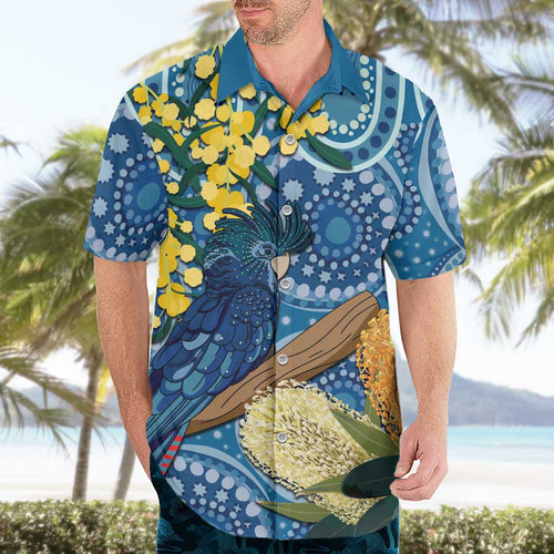 Black Cockatoo Australia Aboriginal Art Hawaiian Shirt NAIDOC Week - Nature Lovers