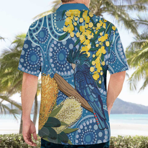 Black Cockatoo Australia Aboriginal Art Hawaiian Shirt NAIDOC Week - Nature Lovers