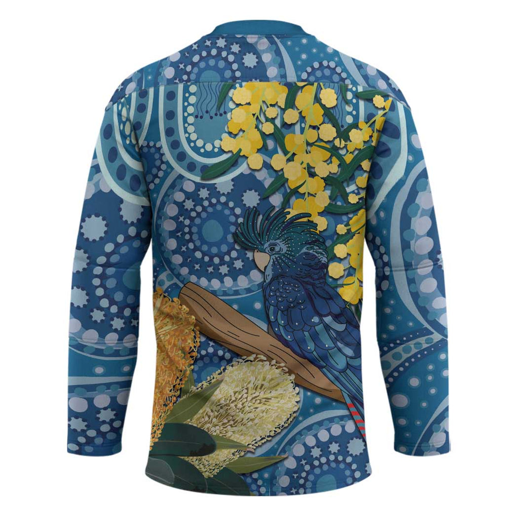 Black Cockatoo Australia Aboriginal Art Hockey Jersey NAIDOC Week - Nature Lovers