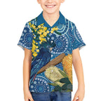 Black Cockatoo Australia Aboriginal Art Kid Hawaiian Shirt NAIDOC Week - Nature Lovers