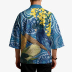 Black Cockatoo Australia Aboriginal Art Kimono NAIDOC Week - Nature Lovers