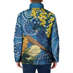 Black Cockatoo Australia Aboriginal Art Padded Jacket NAIDOC Week - Nature Lovers