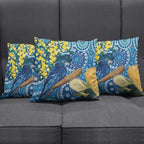 Black Cockatoo Australia Aboriginal Art Pillow Cover NAIDOC Week - Nature Lovers