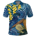 Black Cockatoo Australia Aboriginal Art Polo Shirt NAIDOC Week - Nature Lovers
