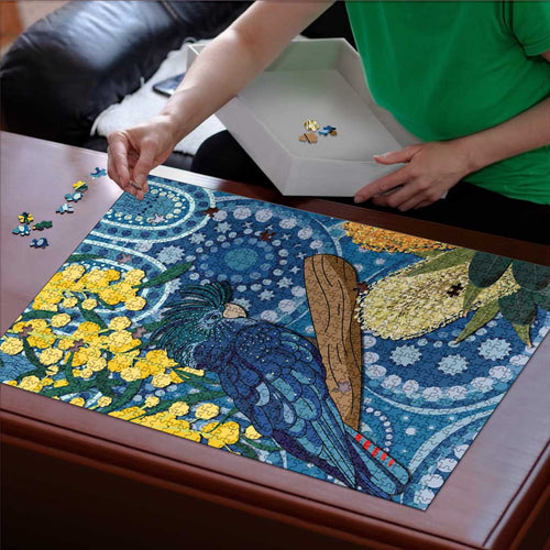 Black Cockatoo Australia Aboriginal Art Puzzle NAIDOC Week - Nature Lovers