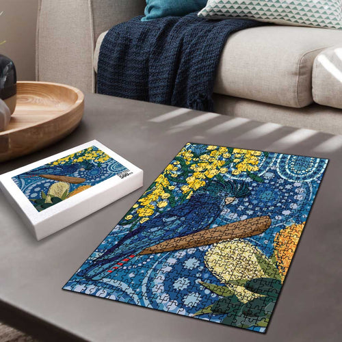 Black Cockatoo Australia Aboriginal Art Puzzle NAIDOC Week - Nature Lovers
