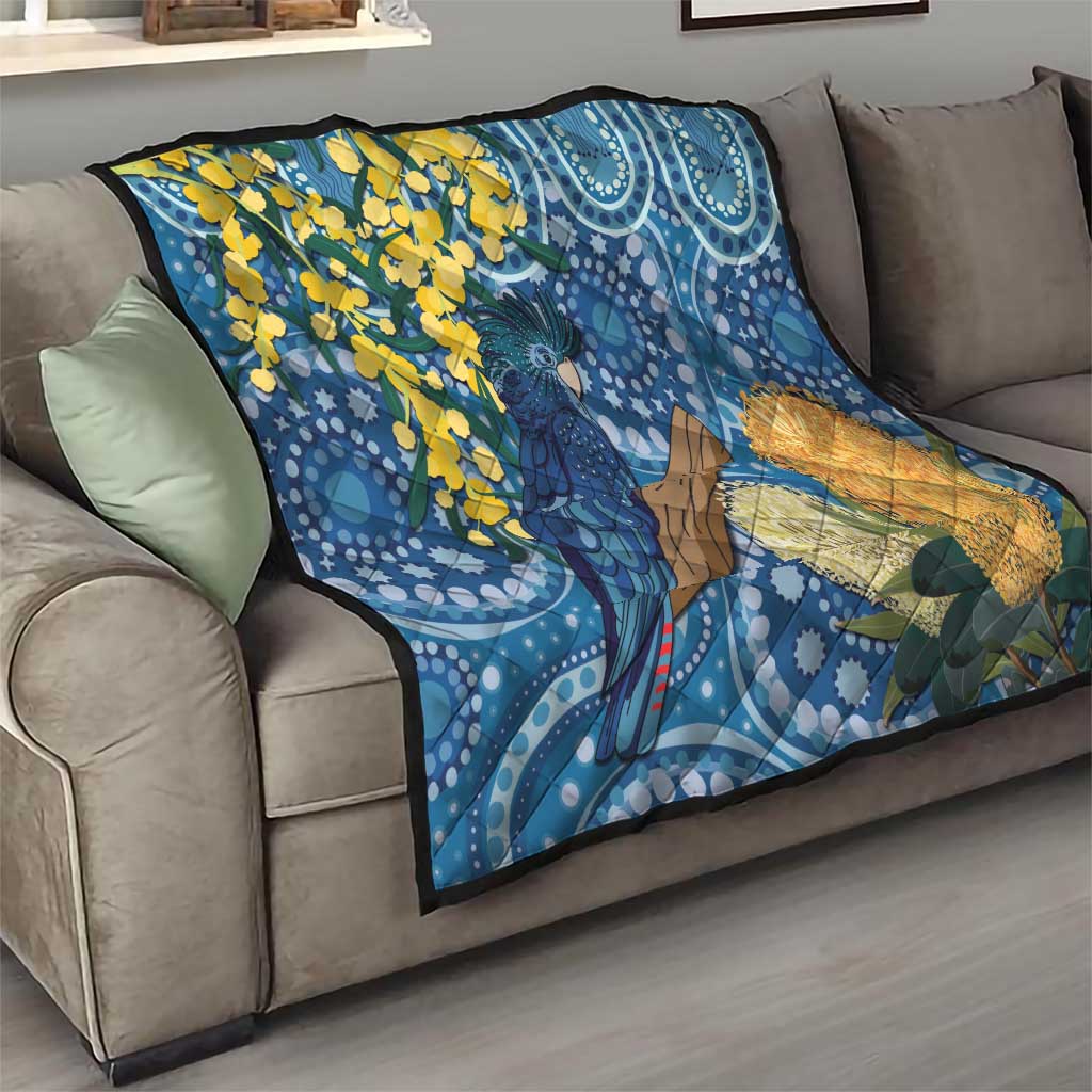 Black Cockatoo Australia Aboriginal Art Quilt NAIDOC Week - Nature Lovers