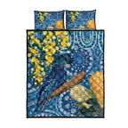 Black Cockatoo Australia Aboriginal Art Quilt Bed Set NAIDOC Week - Nature Lovers