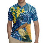 Black Cockatoo Australia Aboriginal Art Rugby Jersey NAIDOC Week - Nature Lovers