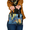 Black Cockatoo Australia Aboriginal Art Shoulder Handbag NAIDOC Week - Nature Lovers