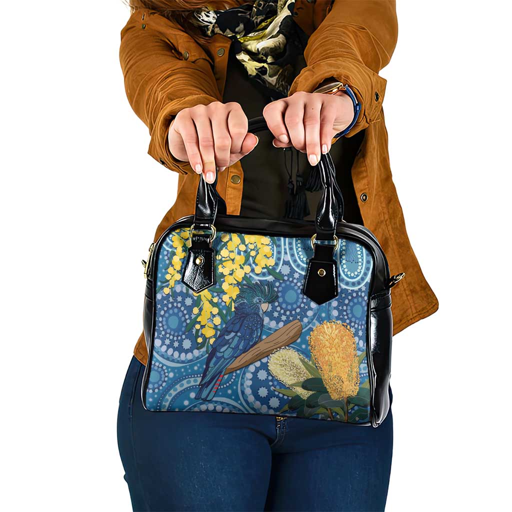Black Cockatoo Australia Aboriginal Art Shoulder Handbag NAIDOC Week - Nature Lovers