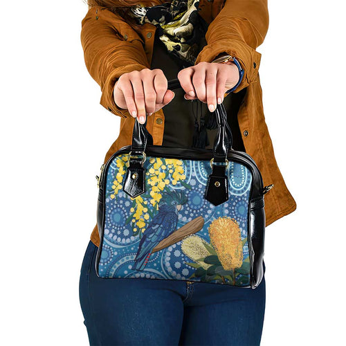 Black Cockatoo Australia Aboriginal Art Shoulder Handbag NAIDOC Week - Nature Lovers