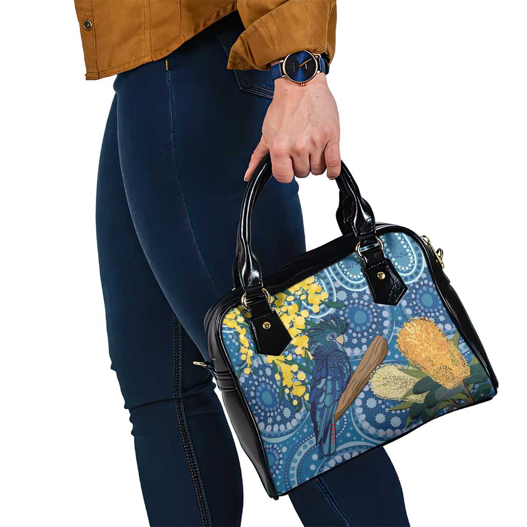 Black Cockatoo Australia Aboriginal Art Shoulder Handbag NAIDOC Week - Nature Lovers