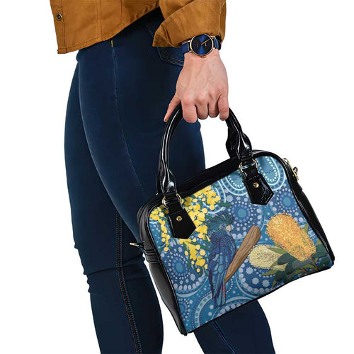 Black Cockatoo Australia Aboriginal Art Shoulder Handbag NAIDOC Week - Nature Lovers