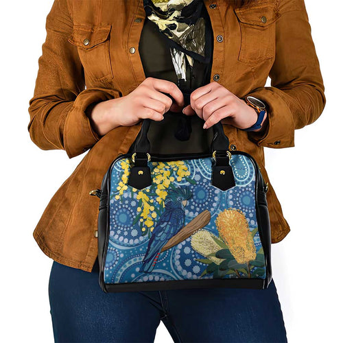 Black Cockatoo Australia Aboriginal Art Shoulder Handbag NAIDOC Week - Nature Lovers